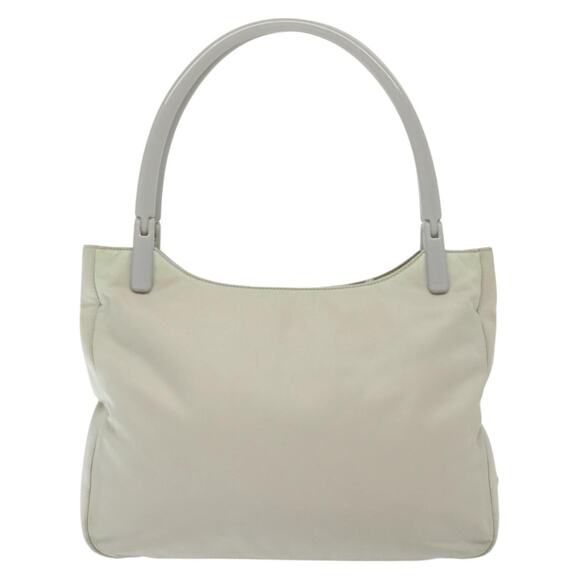 PRADA Shoulder Bag Nylon Ivory Silver - Picture 3 of 13